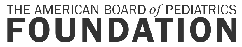 Logo for the American Board of Pediatrics Foundation.